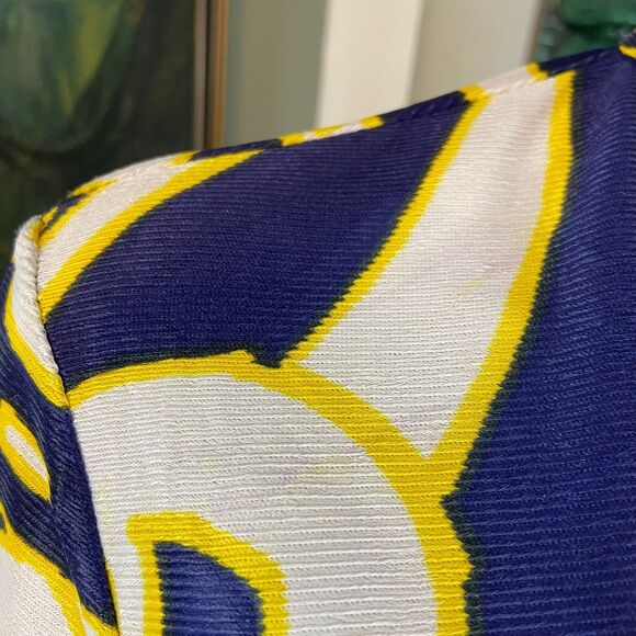 Vintage 60s 70s Christenfeld Psychedelic M Medium Floral Blouse Shirt Poly Satin - Picture 3 of 12